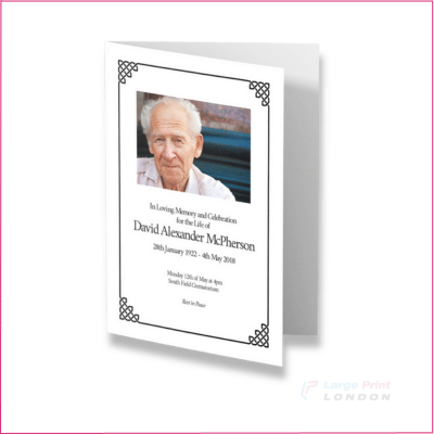 Next Day Funeral Order Of Service Printing