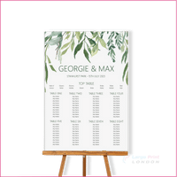 Next Day Table Plan Printing