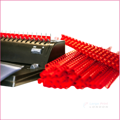 Plastic comb binding