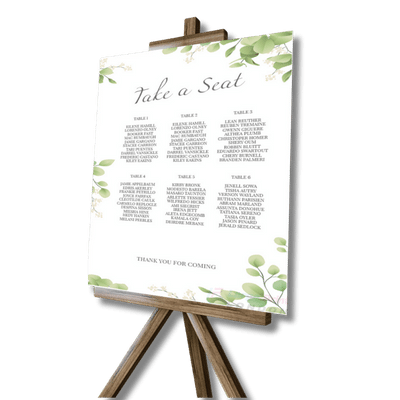 Table plan Take a Seat