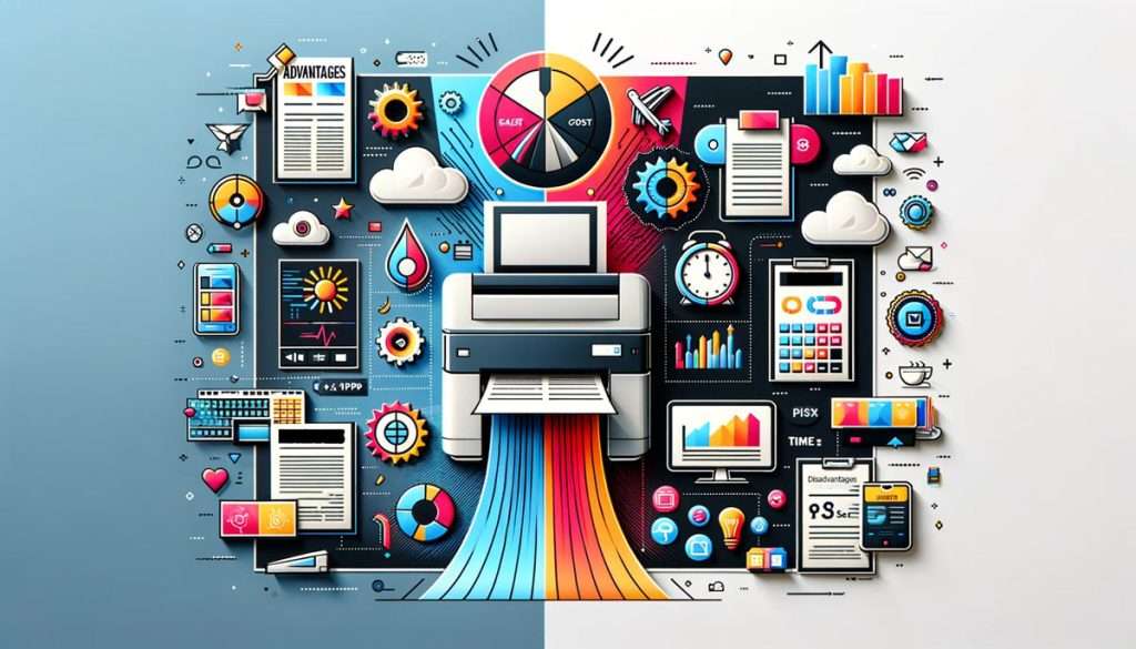 advantages and disadvantages of digital printing